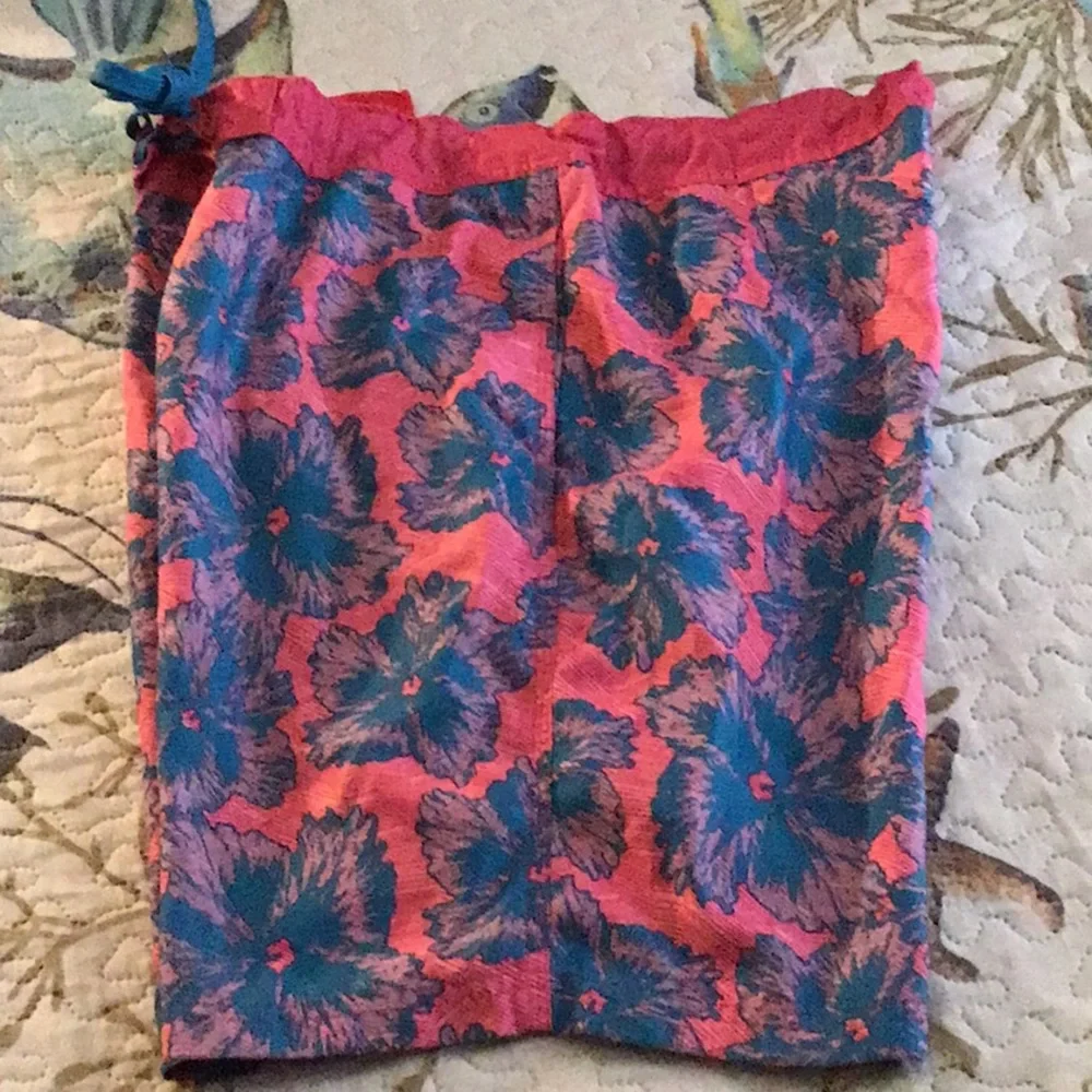 Red Camel board shorts pink blue 36W 🏖 pockets bright color